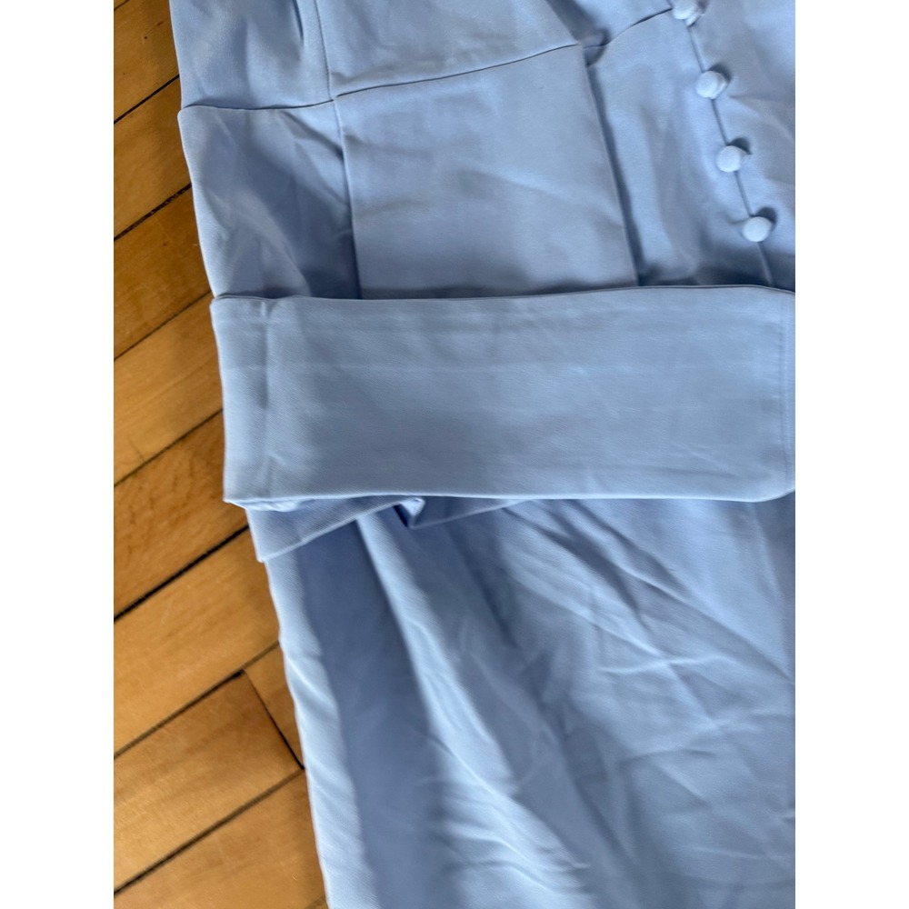NWT Lavish Alice Baby Blue One Shoulder Midi Dress with Waist Tie - Picture 6 of 14